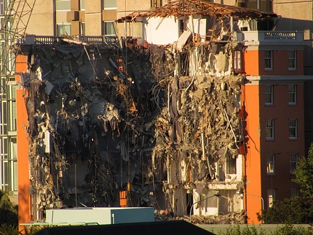 © Johnny Bliss, 2011 CHCH Bulldozed Building
